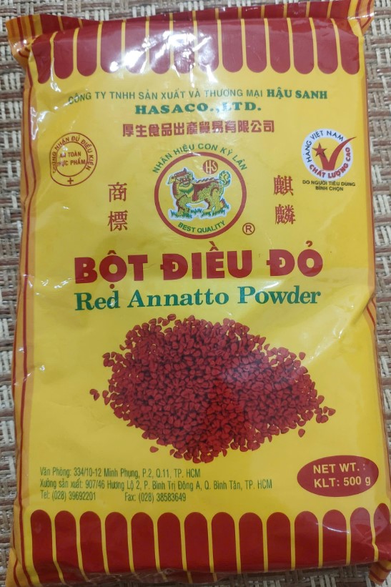 Bột Điều Đỏ Hậu Sanh 500g